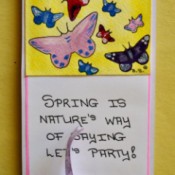 Spring Tea Party Invitation - finished card