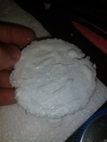 Easy Snow Globe - add glue