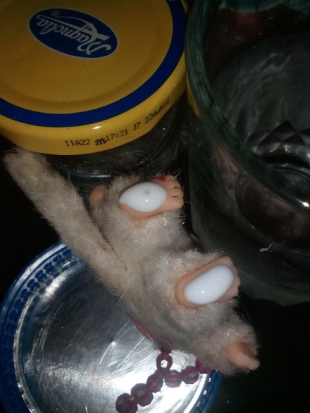 Easy Snow Globe  - add glue to bottom of figurine