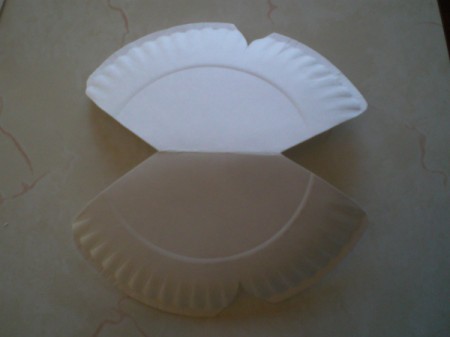 Make a Spring Butterfly from a Paper Plate - what is left