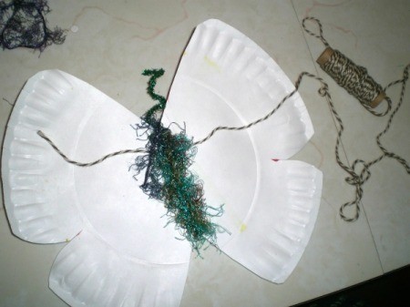 Make a Spring Butterfly from a Paper Plate - add a string for hanging