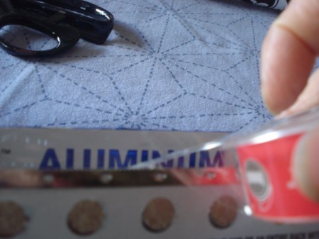 Aluminum Foil Box Desk Organizer - cover cutter with tape