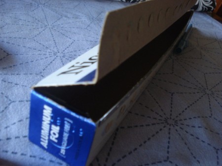 Aluminum Foil Box Desk Organizer - folding lid