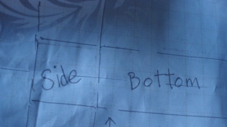 Aluminum Foil Box Desk Organizer - marking pattern