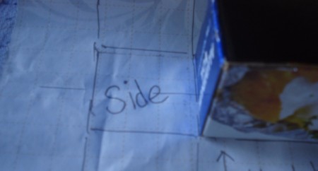 Aluminum Foil Box Desk Organizer - pattern