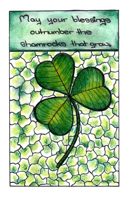 Shamrock Mini Adult Coloring Project