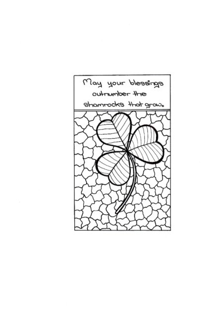 Shamrock Mini Adult Coloring Project