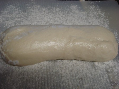 roll of defrosted dough