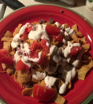 Ground Beef Haystacks on plate