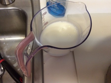 milk and yogurt mixed together