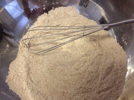 whisking dry ingredients