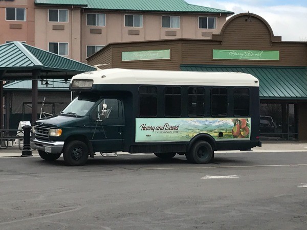 Harry and David Factory Tour (Medford, OR) - bus to factory tour