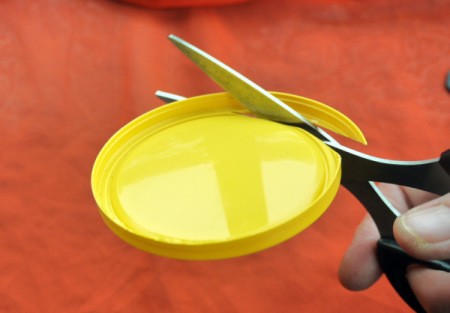 Statement Pendant Necklace - trim rim off of the lid