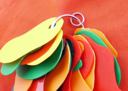 Statement Pendant Necklace - attach large key ring to small key ring or a large jump ring