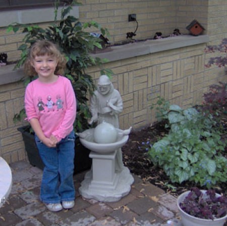 Dani and Water Fountain