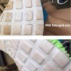 Better Way to Wash Shoes - two part photo of both methods