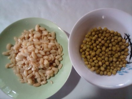 Beans and peas.