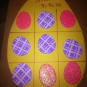 Easter Tic-Tac-Toe - finished sticker board