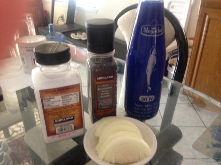 Ingredients for stir fry.