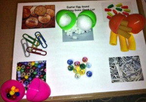 Easter Egg Sound Matching Activity - finished game