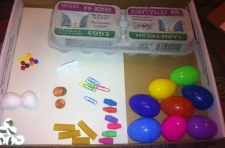 Easter Egg Sound Matching Activity - eggs and filler items