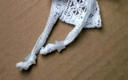 Easy Lace Bookmark - repeat on other end of the narrow lace
