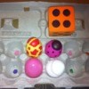Egg Carton Pre-K Math - using a die and counting