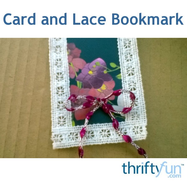 Card and Lace Bookmark | ThriftyFun