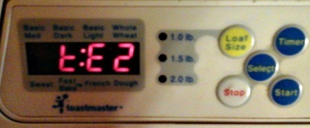 Toastmaster Bread Machine Error Code