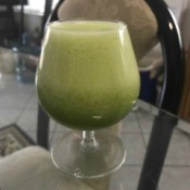 Glass of fresh Aloe Drink