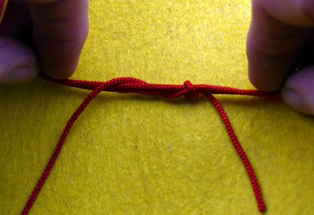 Birthday Parcel Card - finished bow