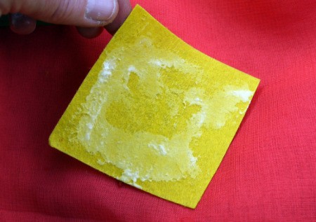 Birthday Parcel Card - glue on felt