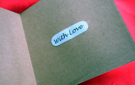 Birthday Parcel Card - optional greeting inside of the card