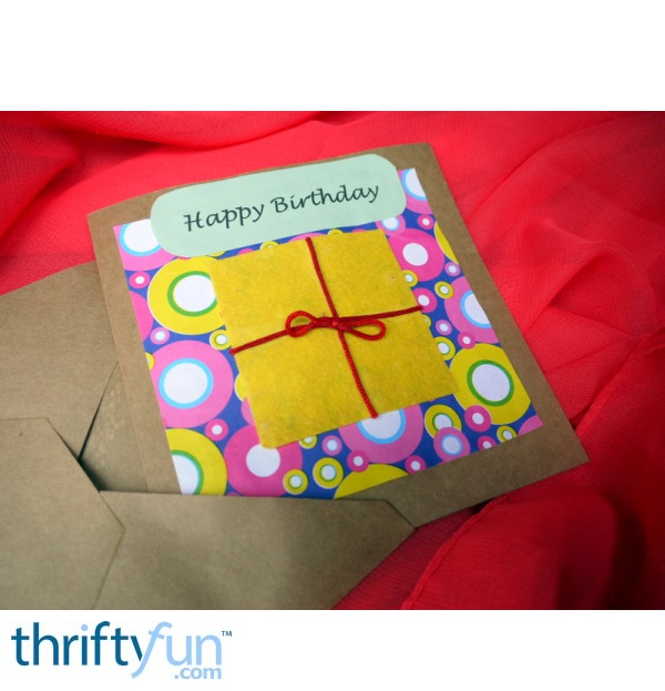 Birthday Parcel Card ThriftyFun