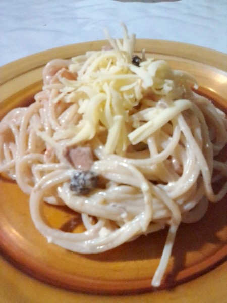 Carbonara Tuna Pasta