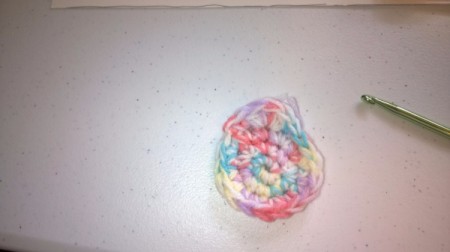 Crochet Bunny Wreath - bunny head