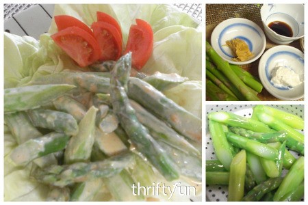 Asparagus Salad with Peanut Dressing