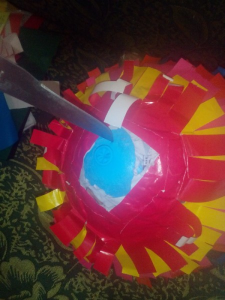 DIY Piñata - when dry pop balloon