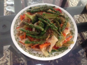 Bowl filled with Stir Fry Vegetables