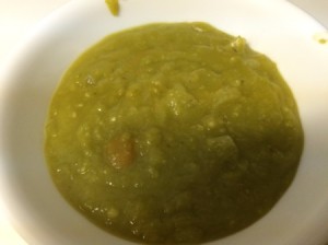 Pressure Cooker Pea Soup in a bowl