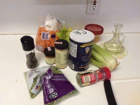 Pressure Cooker Pea Soup ingredients