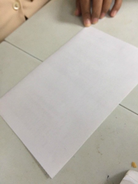 Folded Paper Box - paper folded in half