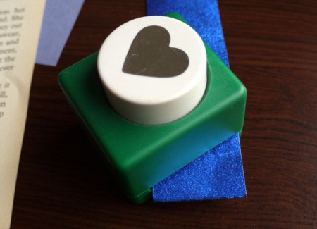 Punched Paper Bookmark - paper and punch