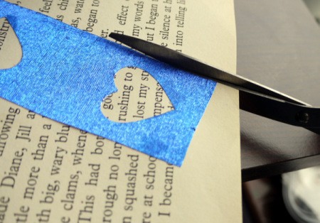 Punched Paper Bookmark - Once the glue has dried, trim all around using scissors, or a guillotine if you have one.