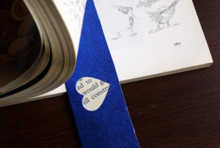 Punched Paper Bookmark - Be sure that the glue is well dried before using your bookmark.