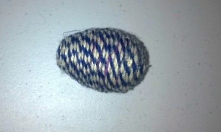 Unique Eggs in One Homemade Basket - twine wrapped egg