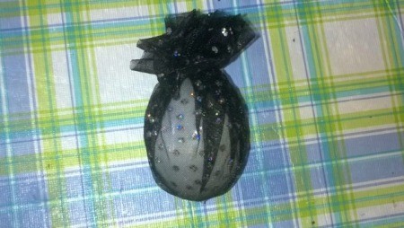 Unique Eggs in One Homemade Basket - tie with thread