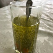 Morning Chia Detox Drink in glass