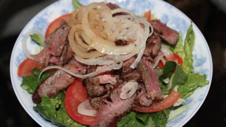 Steak Salad on plate