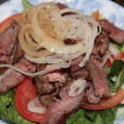 Steak Salad on plate
